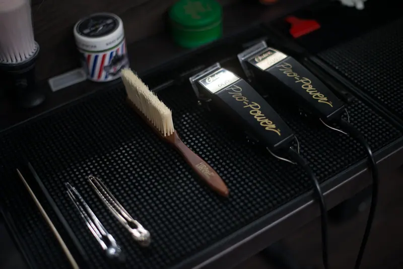 Shop counter with tools