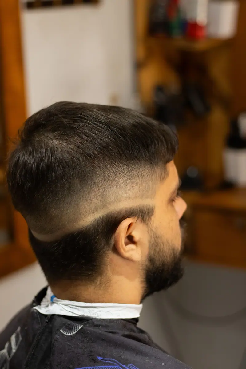 Finished fade, side profile