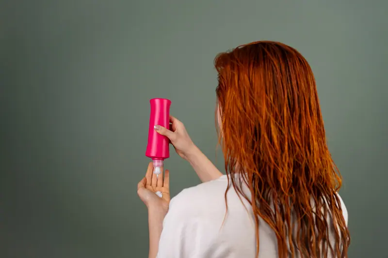 Finishing spray on fresh copper waves
