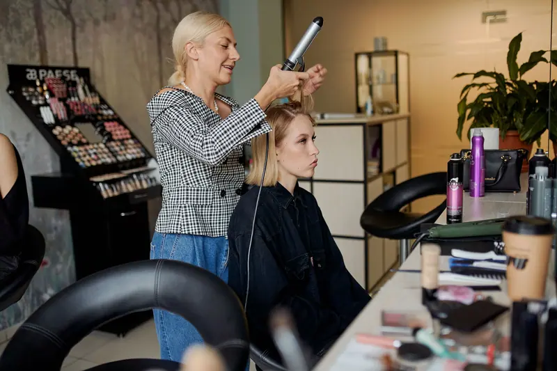 Stylists at work in the salon