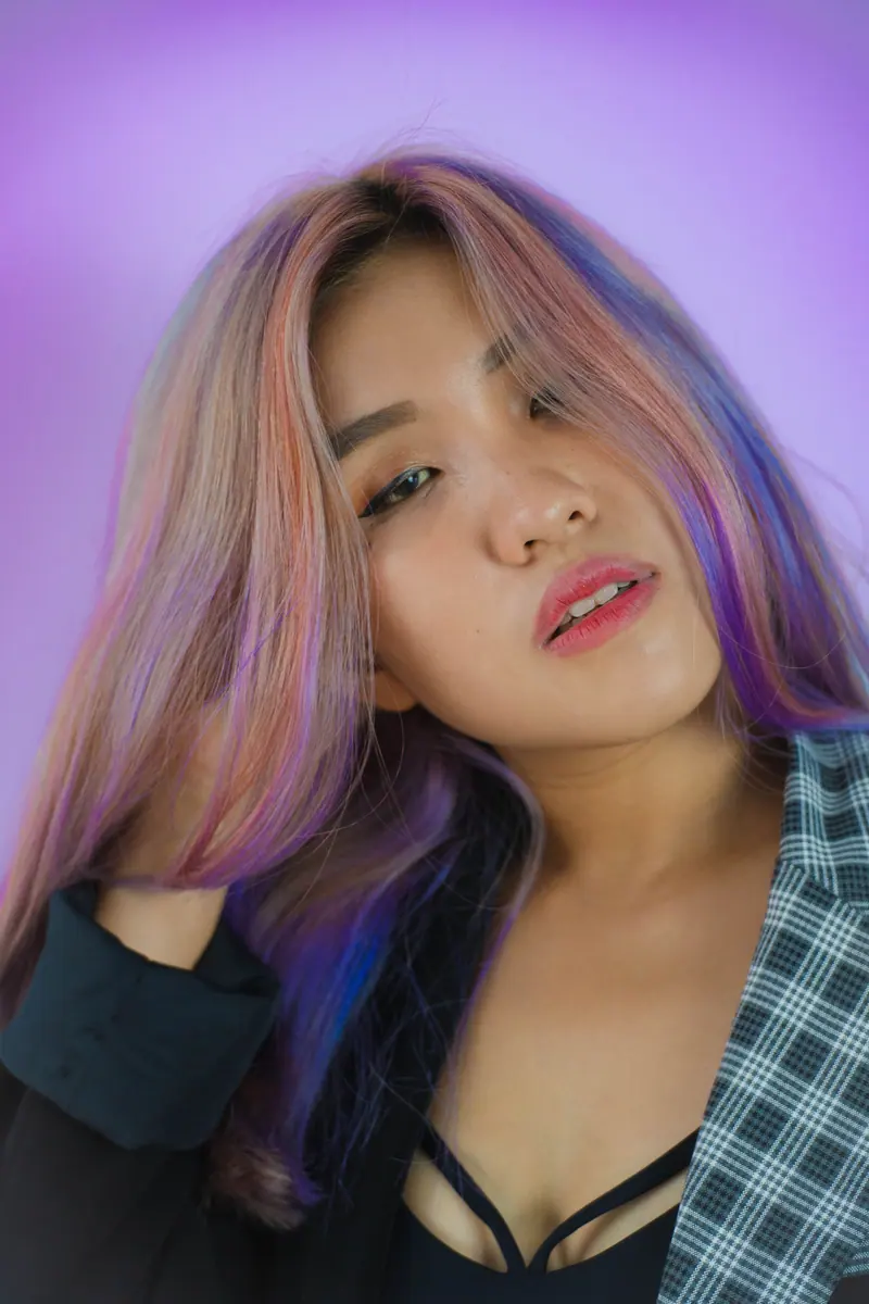 Lavender and violet waves